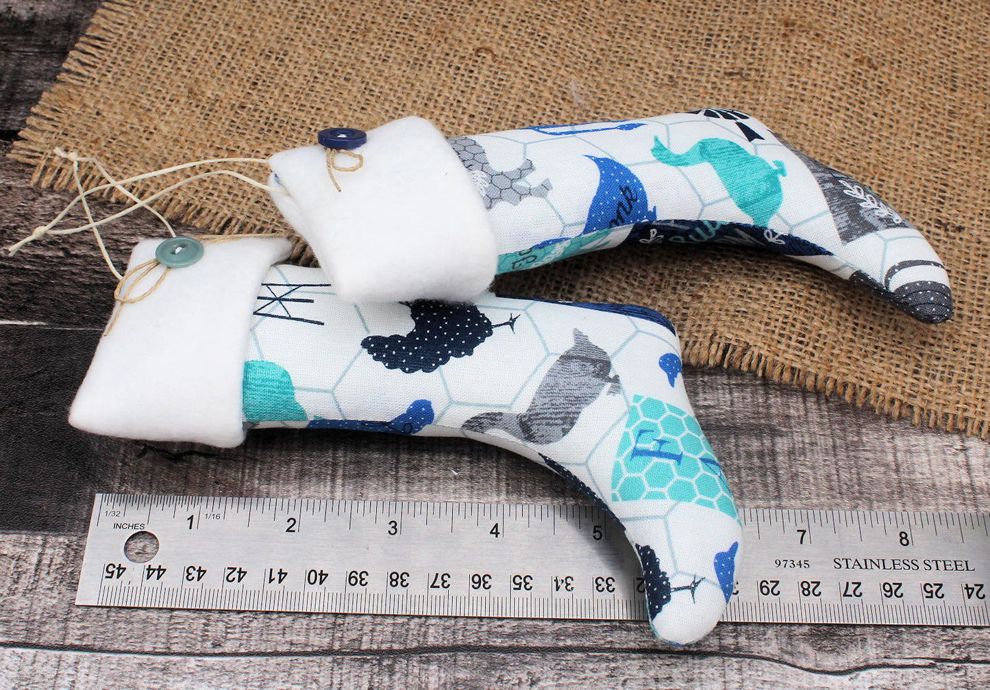 Christmas Stockings Ornaments Farmhouse