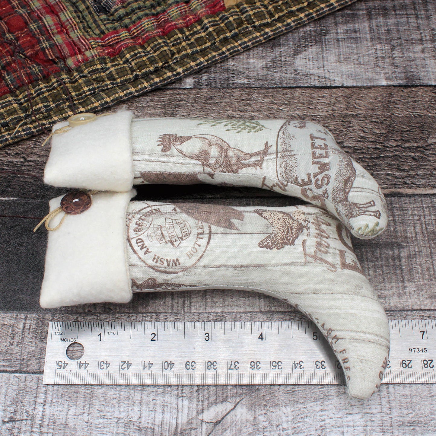 Farmhouse Christmas Stockings Ornaments Farmers Market