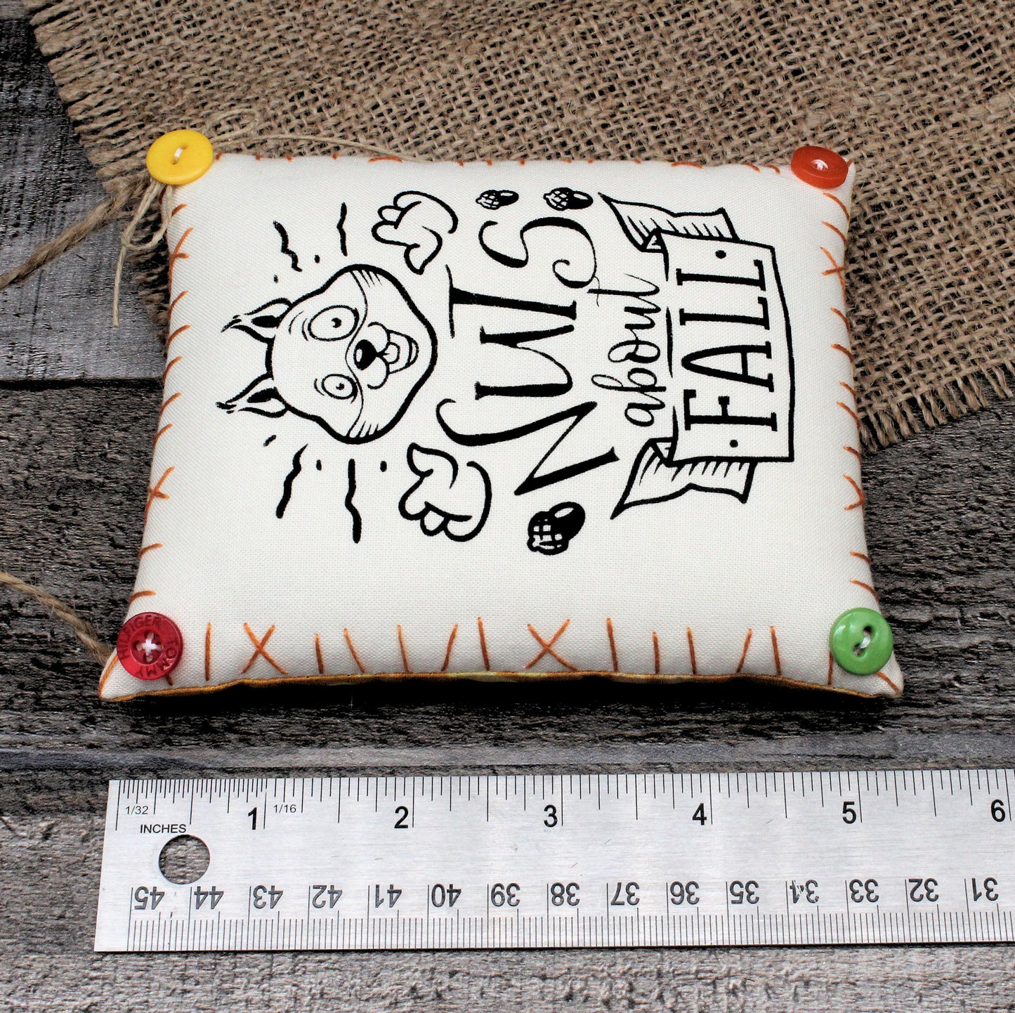 Nuts About Fall Squirrel Autumn Peg Rail Hanger