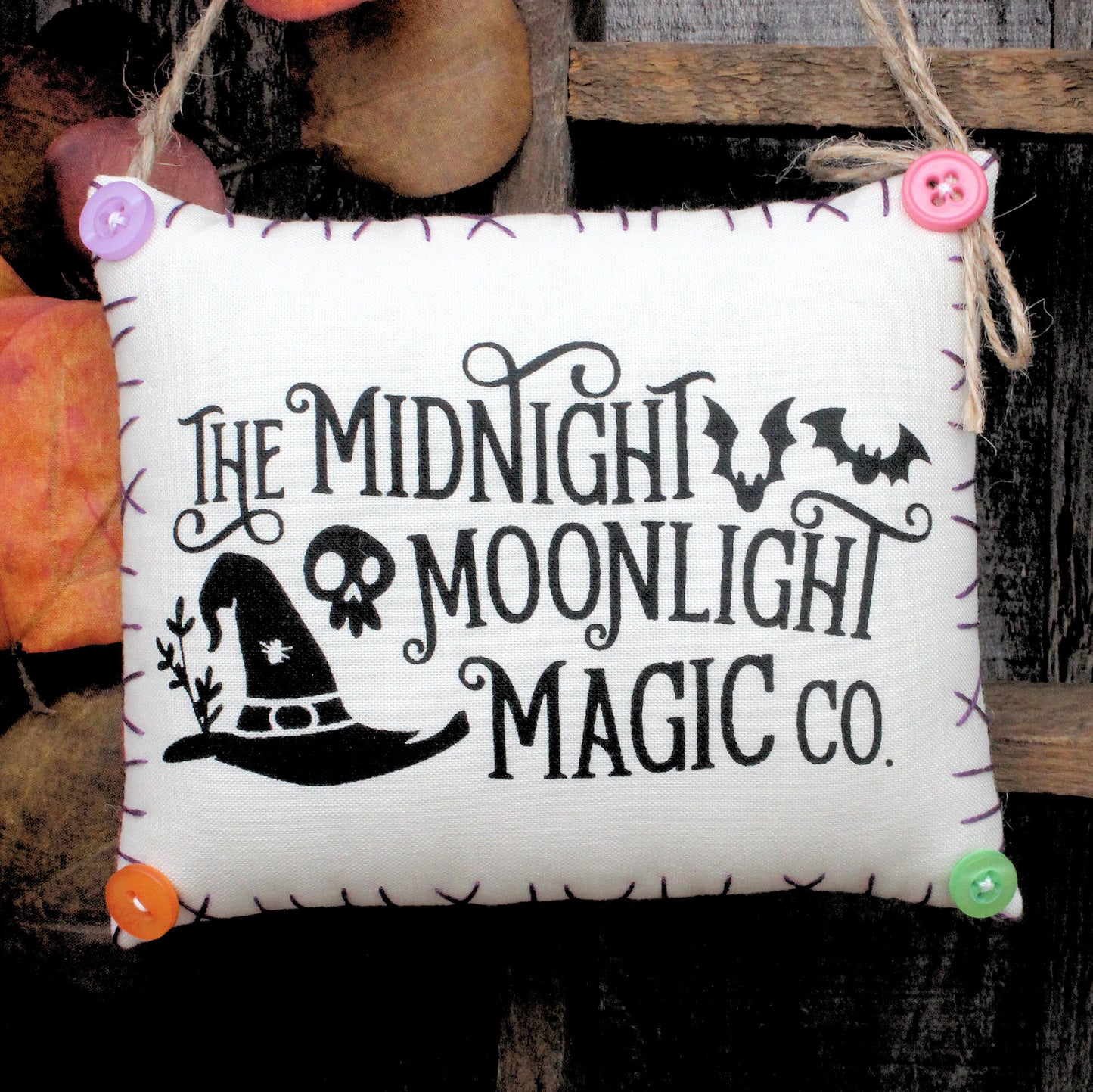 Midnight Moonlight Magic Halloween Peg Rail Hanger