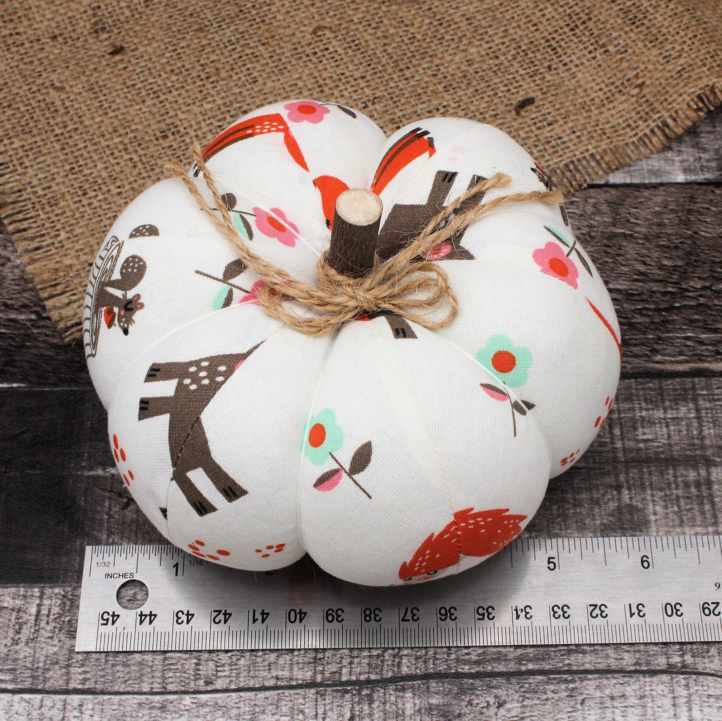 Farmhouse Pumpkin Autumn Home Decor Woodland Critters