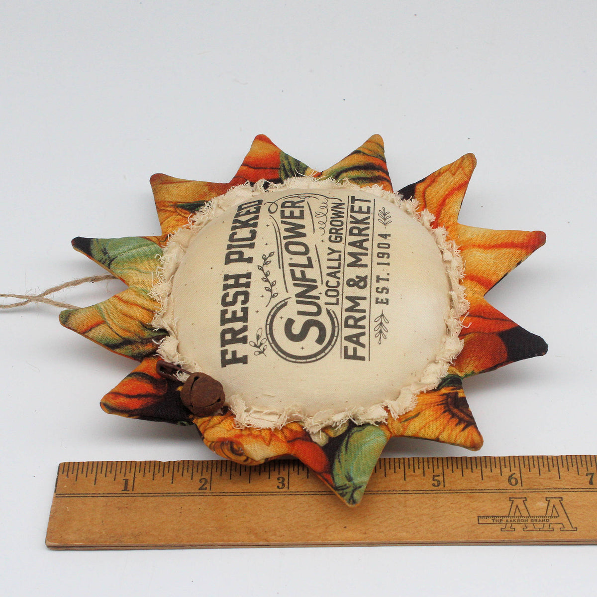 Primitive Fabric Sunflower Ornament - Farm and Market