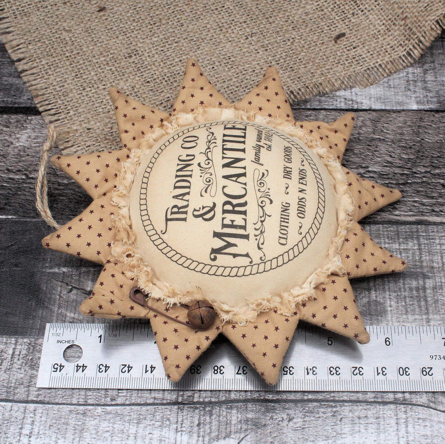 Grungy Sunflower Ornament Mercantile Trading