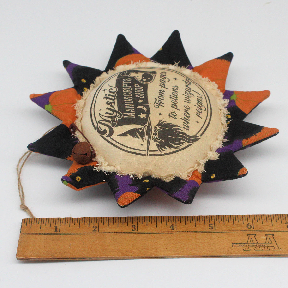 Primitive Halloween Sunflower Ornament - Wizard Manuscript Shop