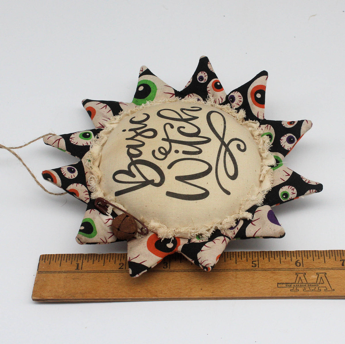 Primitive Halloween Sunflower Ornament - Basic Witch