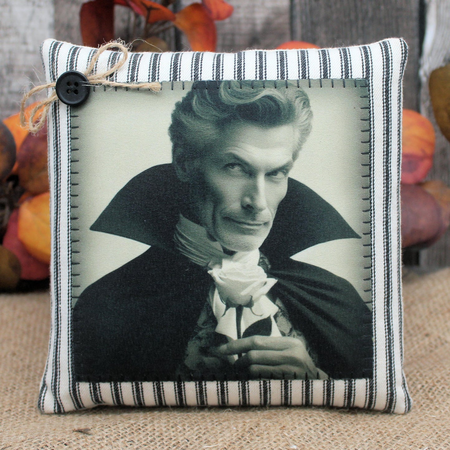 Handsome Vampire Pillow Tuck Halloween Decor
