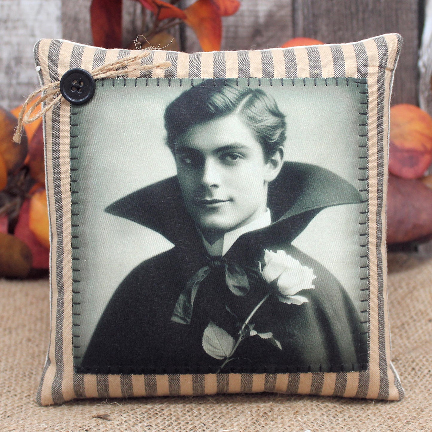 Handsome Vampire Pillow Tuck Halloween Decor