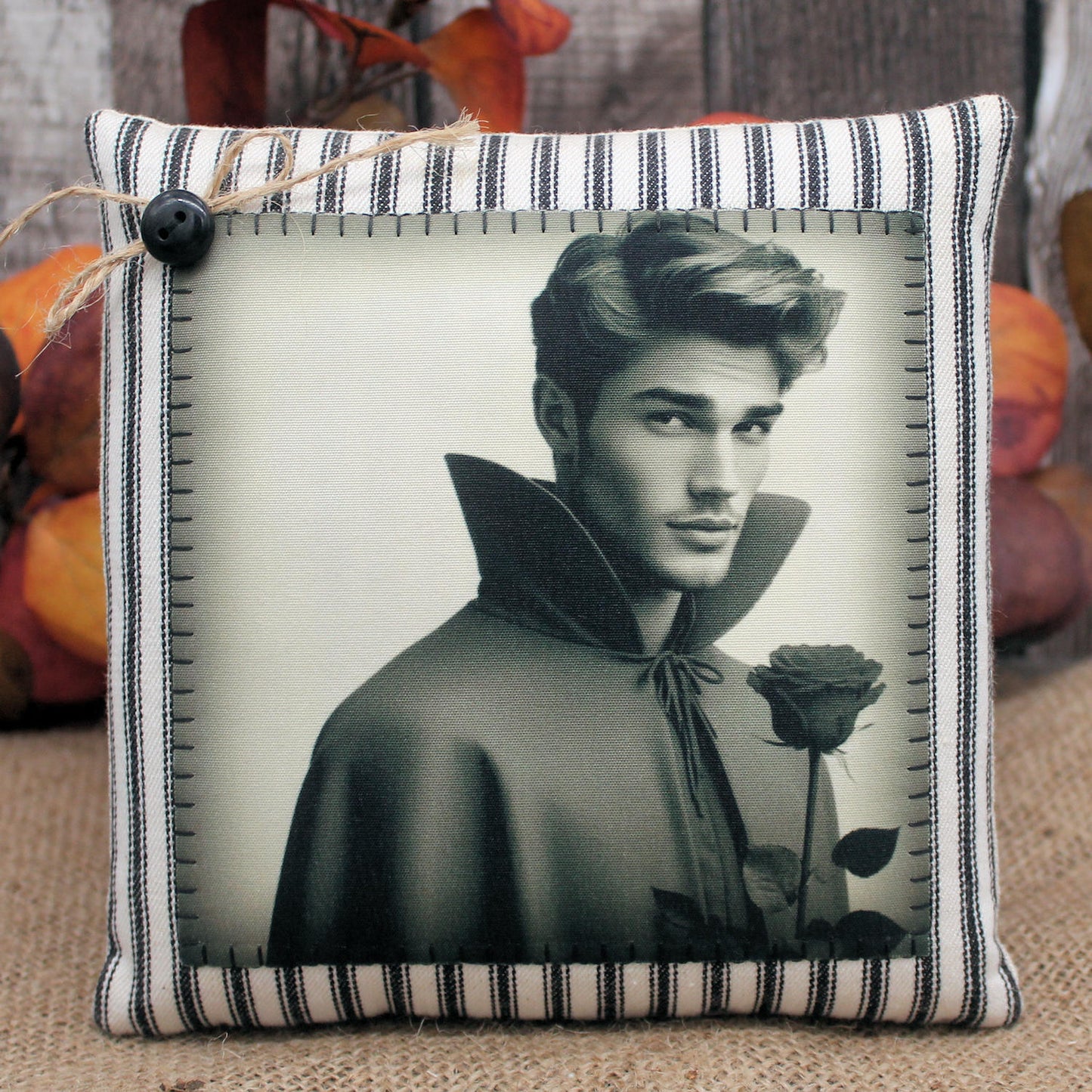 Handsome Vampire Pillow Tuck Halloween Decor