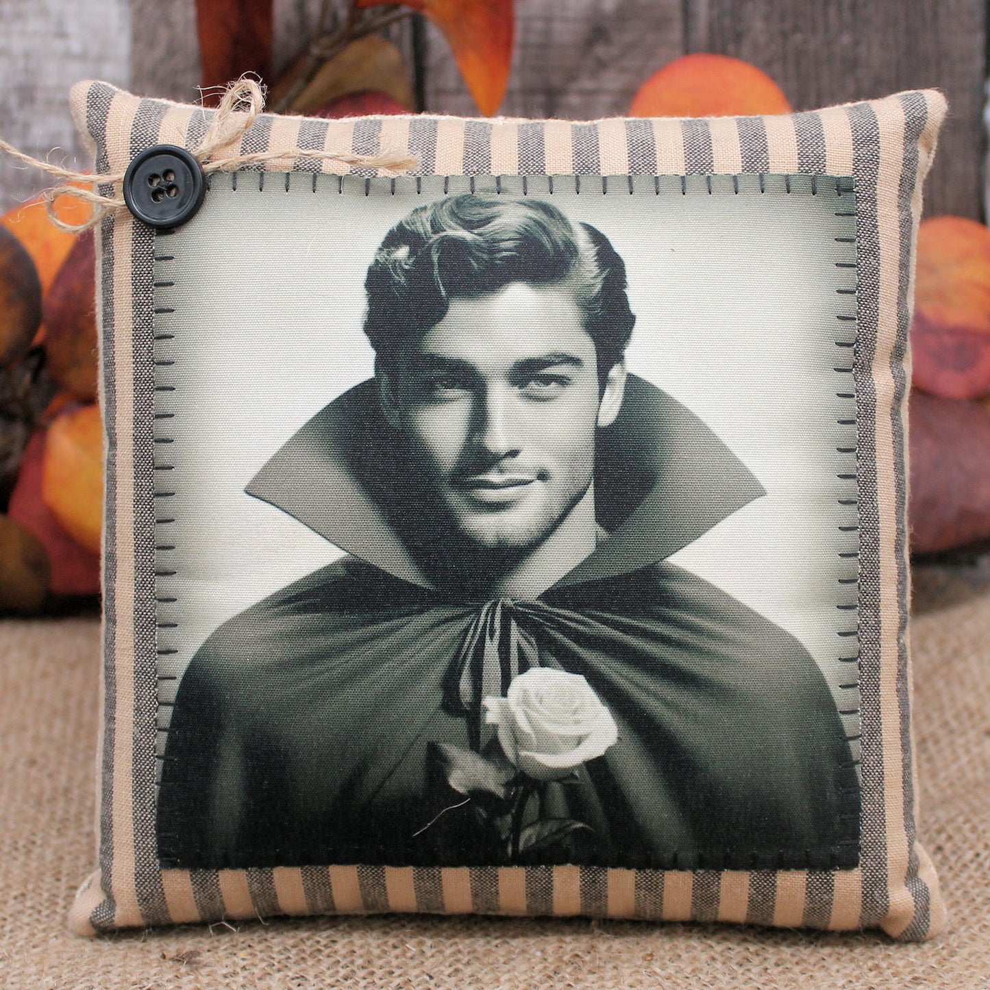 Handsome Vampire Pillow Tuck Halloween Decor