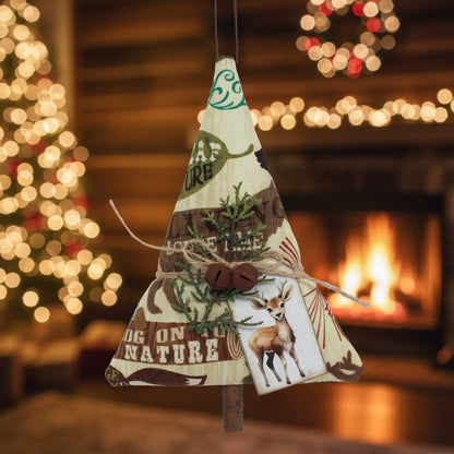 Woodland Cabin Christmas Tree Ornament Bowl Filler