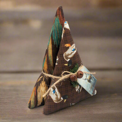 Christmas Tree Shelf Sitter Cabin Holiday Decor Ducks