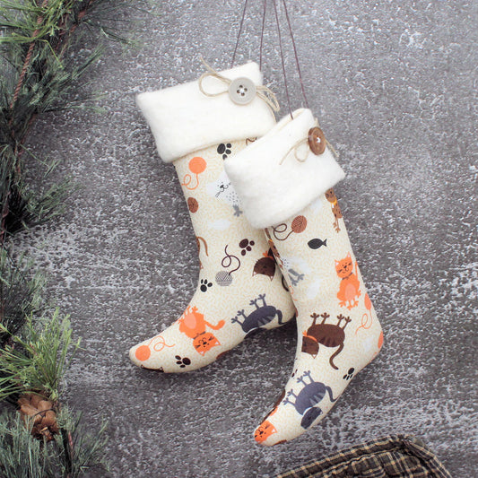 Christmas Stockings Ornaments Dogs Cats