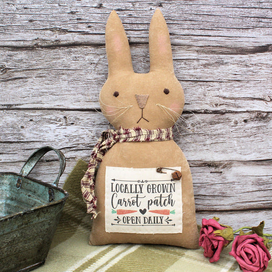 Primitive Bunny Rabbit Doll Shelf Sitter