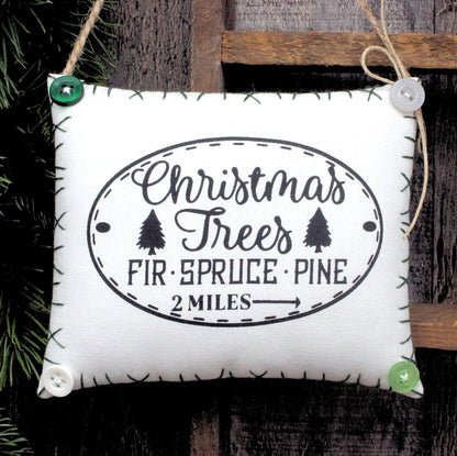 Christmas Tree Farm Christmas Winter Peg Rail Hanger