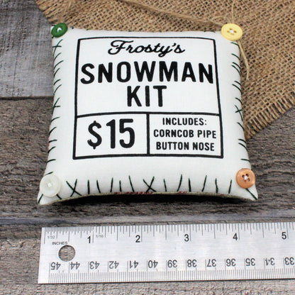 Frosty's Snowman Kit Christmas Winter Peg Rail Hanger