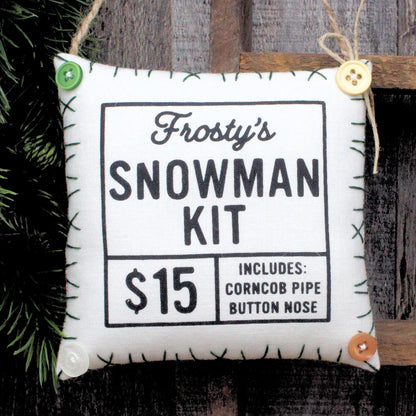 Frosty's Snowman Kit Christmas Winter Peg Rail Hanger