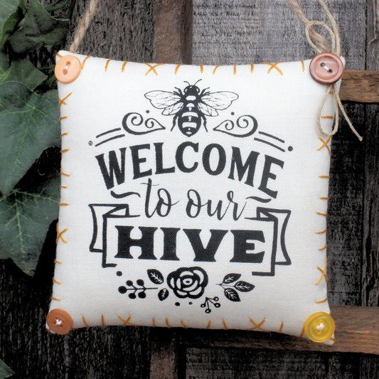 Welcome to Our Hive Peg Rail Hanger