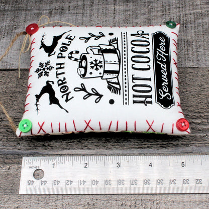 North Pole Hot Cocoa Christmas Winter Peg Rail Hanger