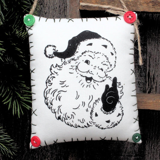 Santa Claus Christmas Winter Peg Rail Hanger