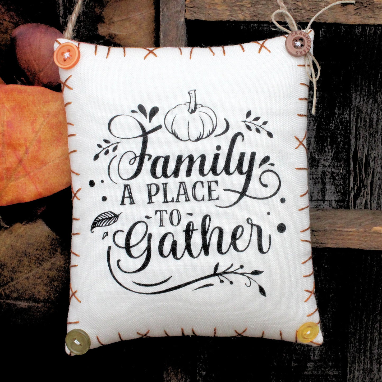 Family Gathering Autumn Peg Rail Hanger