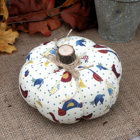 Farmhouse Pumpkin Autumn Home Decor Folk Art Birds