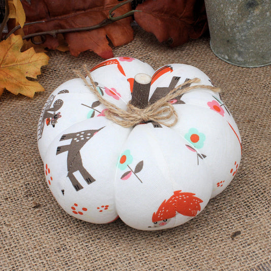 Farmhouse Pumpkin Autumn Home Decor Woodland Critters