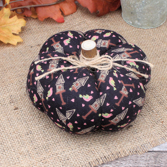 Farmhouse Pumpkin Autumn Home Decor Black Birdhouses