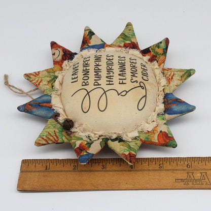 Primitive Fabric Sunflower Ornament - Fall Checklist