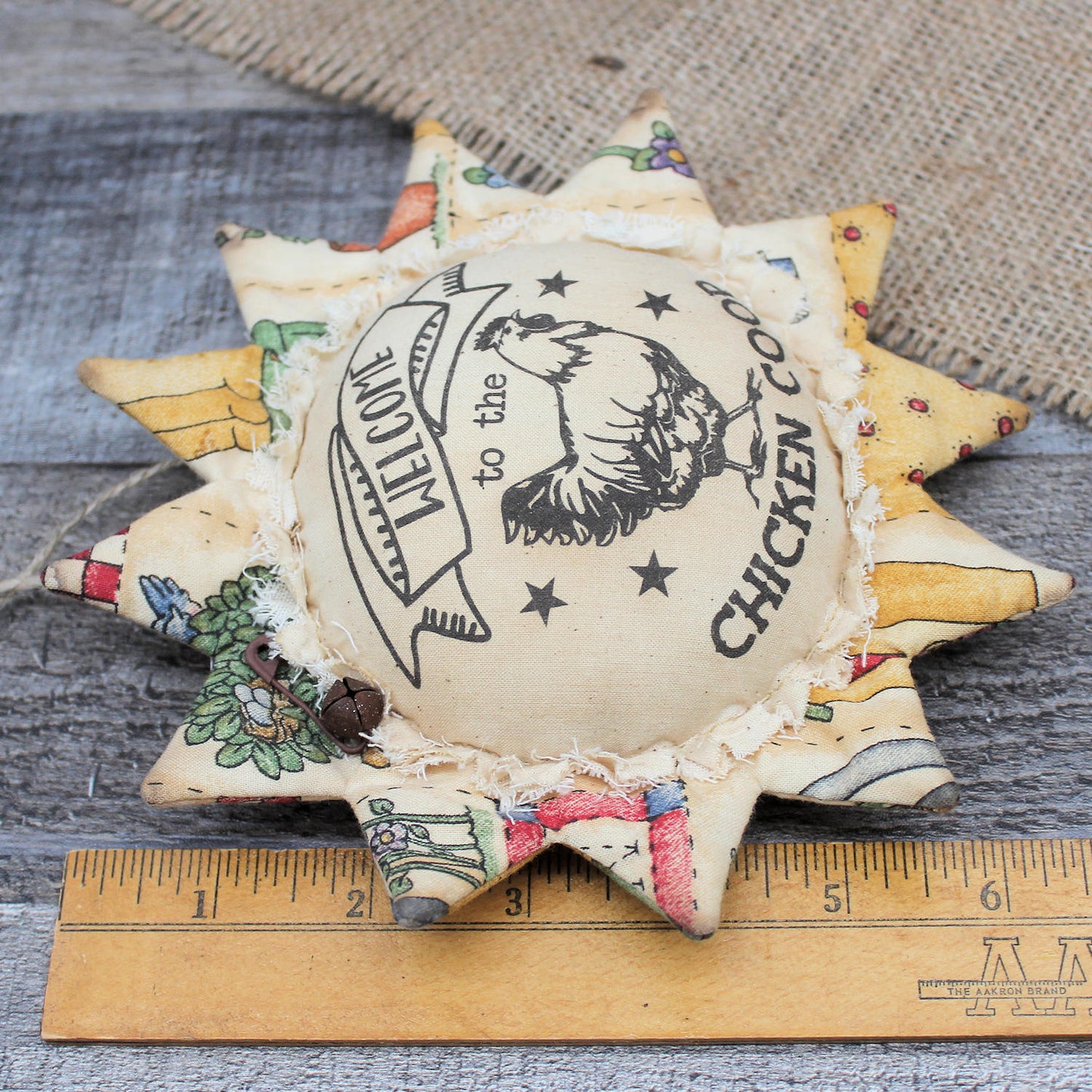 Country Sunflower Ornament Chicken Coop Welcome