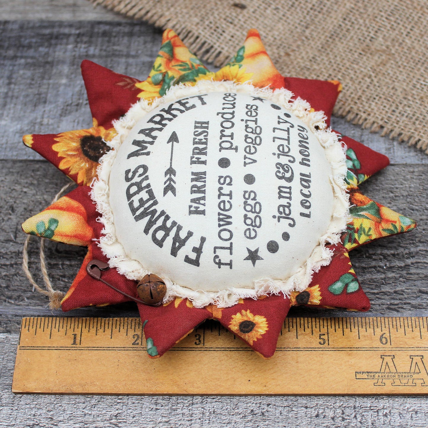 Country Sunflower Ornament Farmers Market