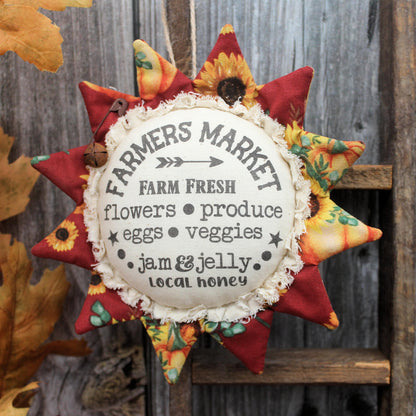 Country Sunflower Ornament Farmers Market
