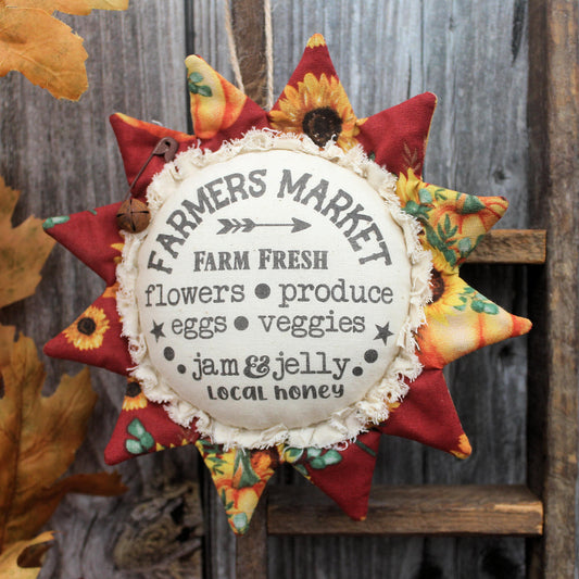Country Sunflower Ornament Farmers Market