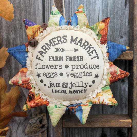 Country Sunflower Ornament Farmers Market
