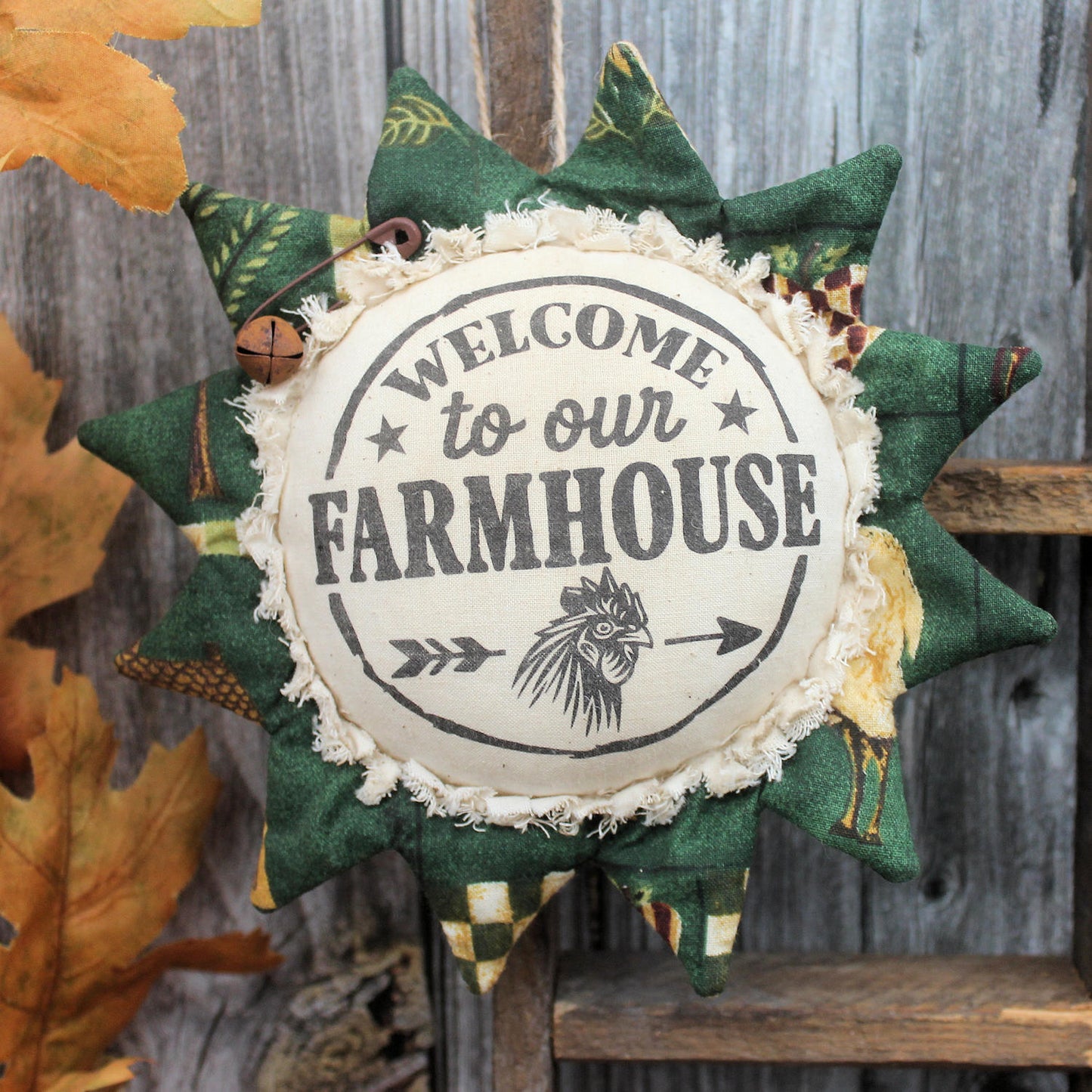Country Sunflower Ornament Farmhouse Welcome