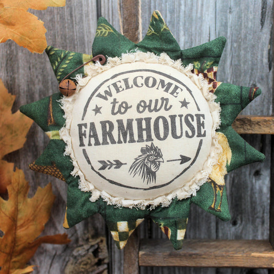 Country Sunflower Ornament Farmhouse Welcome