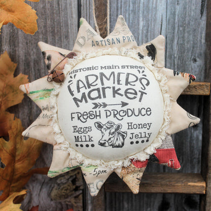 Country Sunflower Ornament Farmers Market