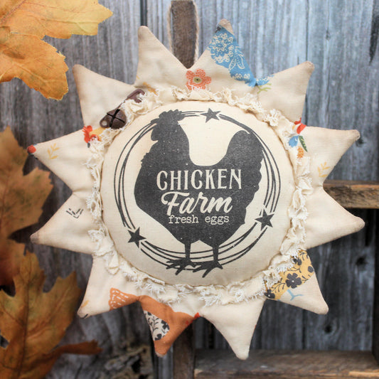 Country Sunflower Ornament Chicken Farm