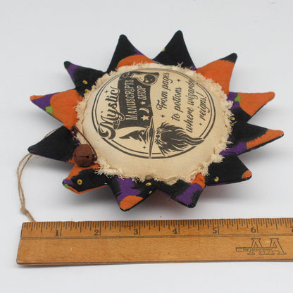 Primitive Halloween Sunflower Ornament - Wizard Manuscript Shop
