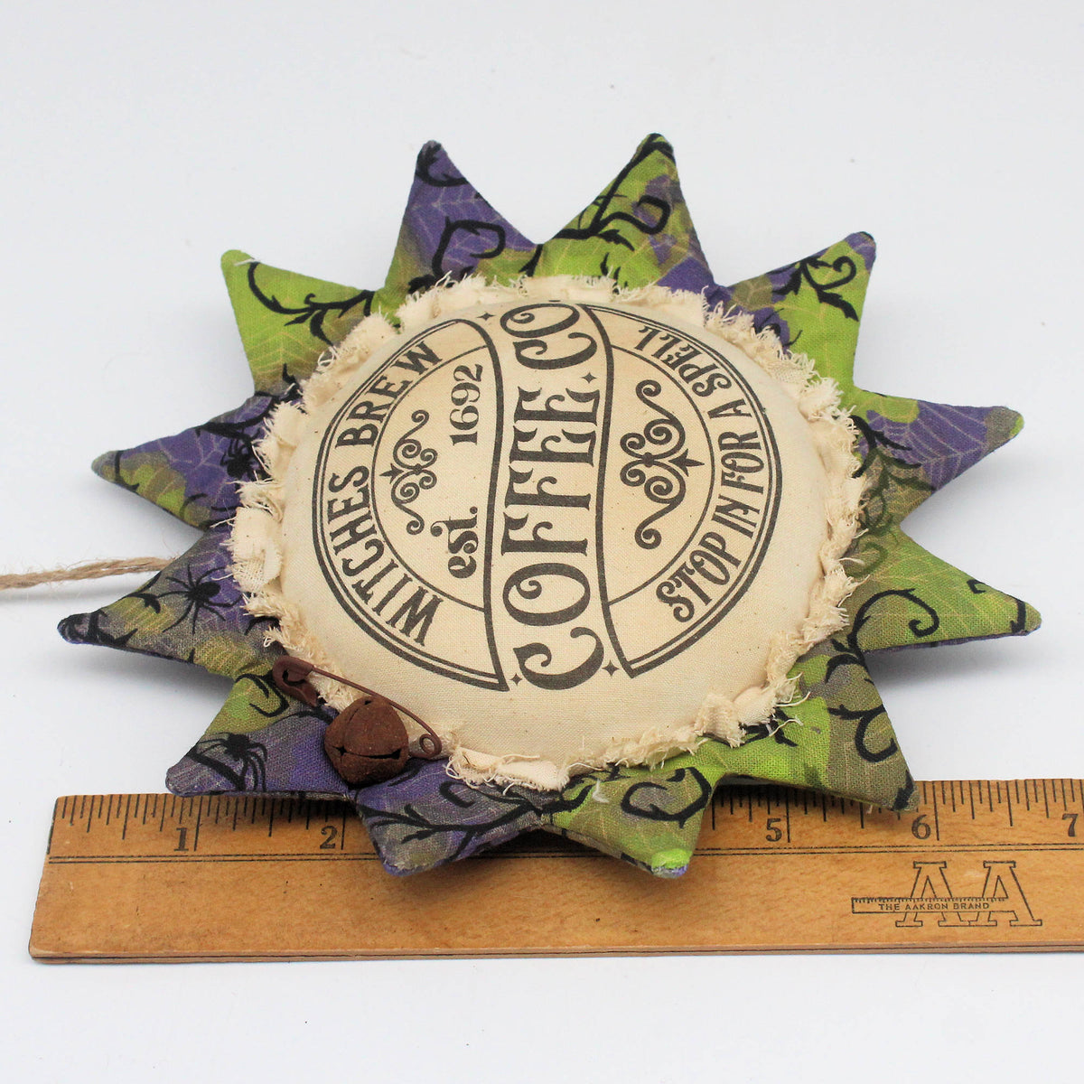 Primitive Halloween Sunflower Ornament - Witches Brew Coffee Company