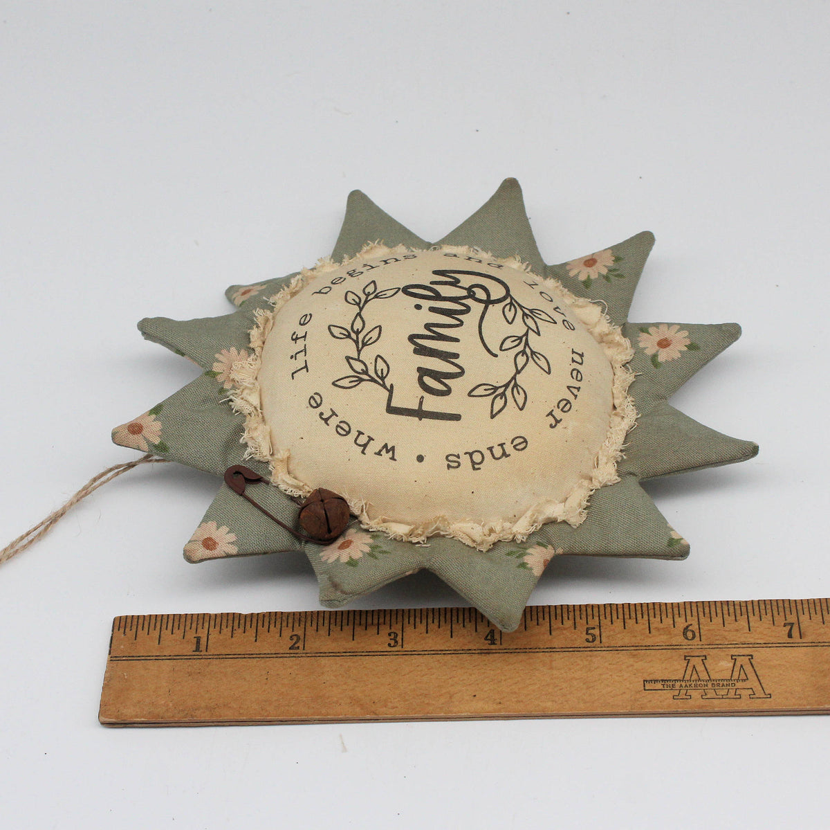 Primitive Farmhouse Sunflower Ornament Bowl Filler - Family