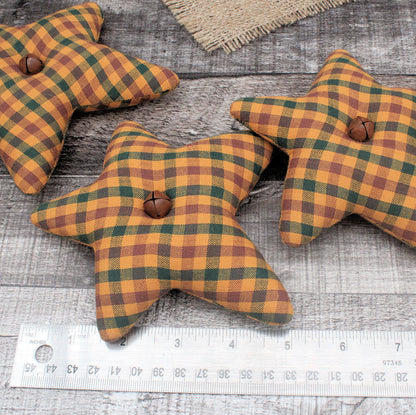 Homespun Stars Bowl Fillers 3-Set Autumn Orange Mix