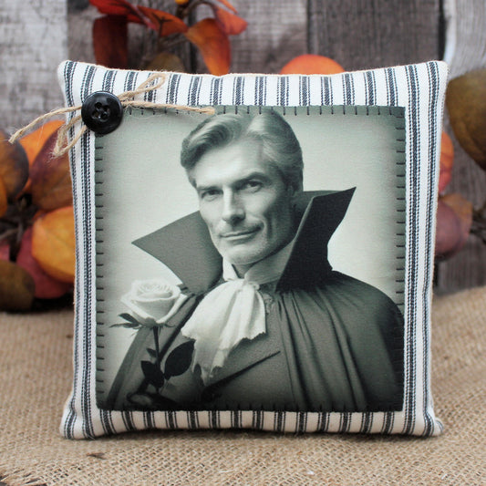 Handsome Vampire Pillow Tuck Halloween Decor