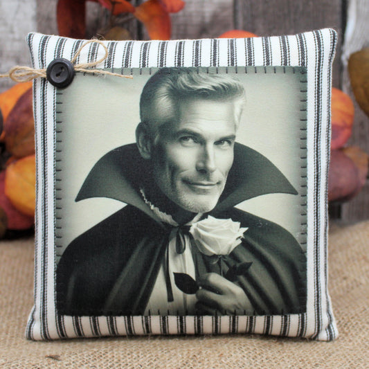 Handsome Vampire Pillow Tuck Halloween Decor