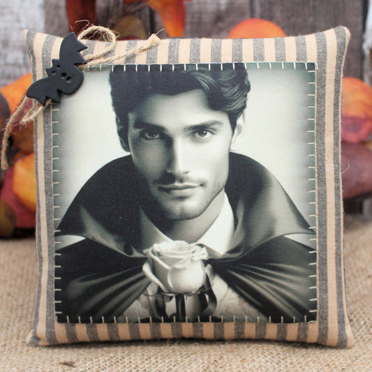 Handsome Vampire Pillow Tuck Halloween Decor
