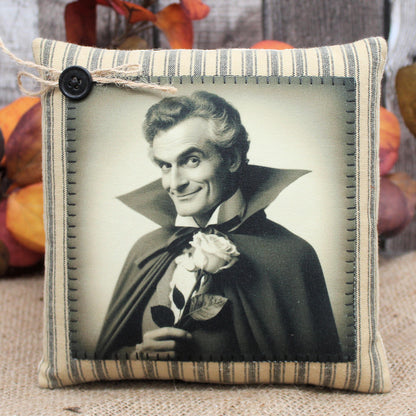 Handsome Vampire Pillow Tuck Halloween Decor