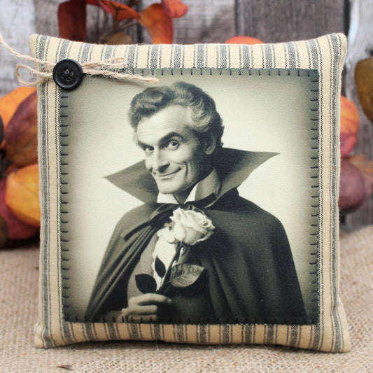 Handsome Vampire Pillow Tuck Halloween Decor