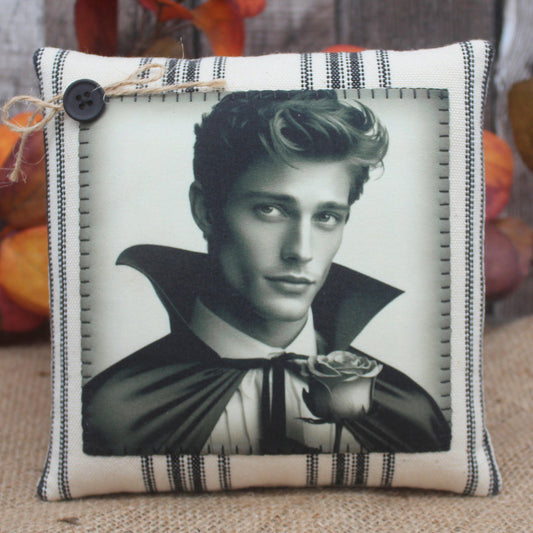 Handsome Vampire Pillow Tuck Halloween Decor
