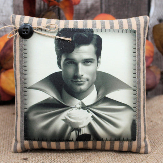 Handsome Vampire Pillow Tuck Halloween Decor