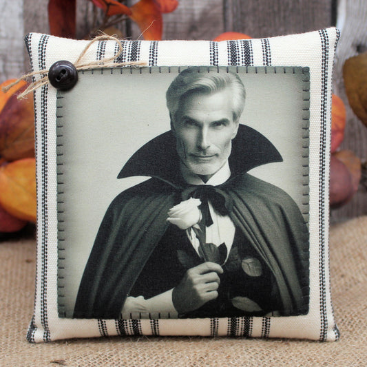 Handsome Vampire Pillow Tuck Halloween Decor