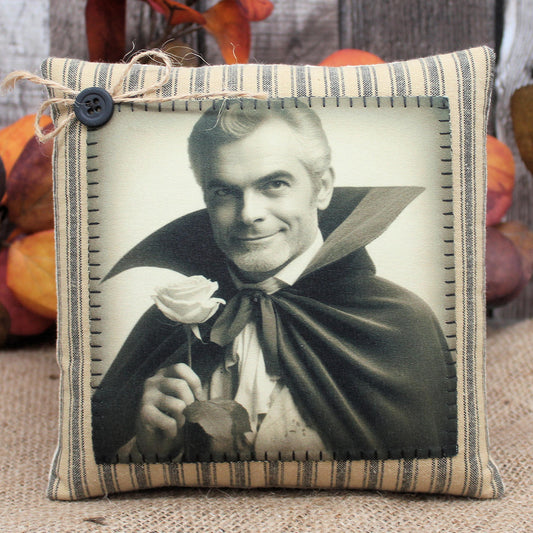 Handsome Vampire Pillow Tuck Halloween Decor